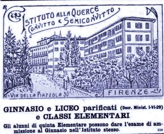 Pubblicità Collegio 1912 - 1