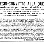 Pubblicità Collegio 1912 - 2