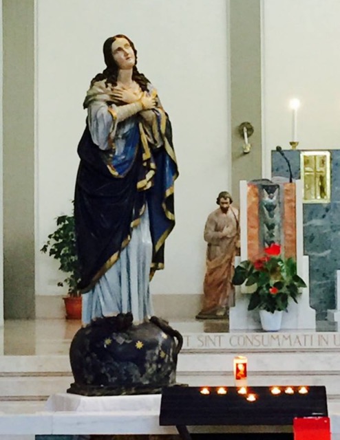 Madonnina portata nella parrocchia via D.Compagni 2015