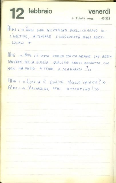 12 febbraio 73