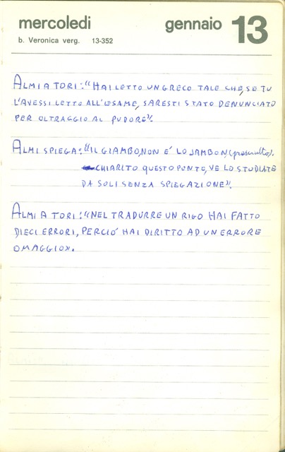 13 gennaio 73