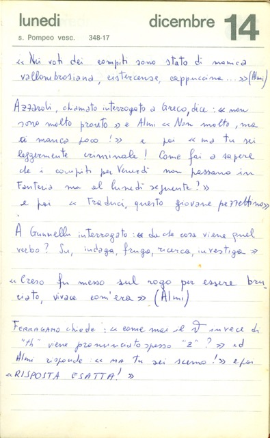14 dicembre 72