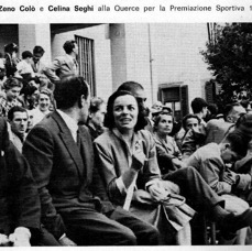 Zeno Colò e Celina Seghi alla Querce